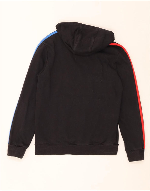 Adidas Boys Graphic Hoodie Jumper 12-13 ετών Μαύρο βαμβακερό