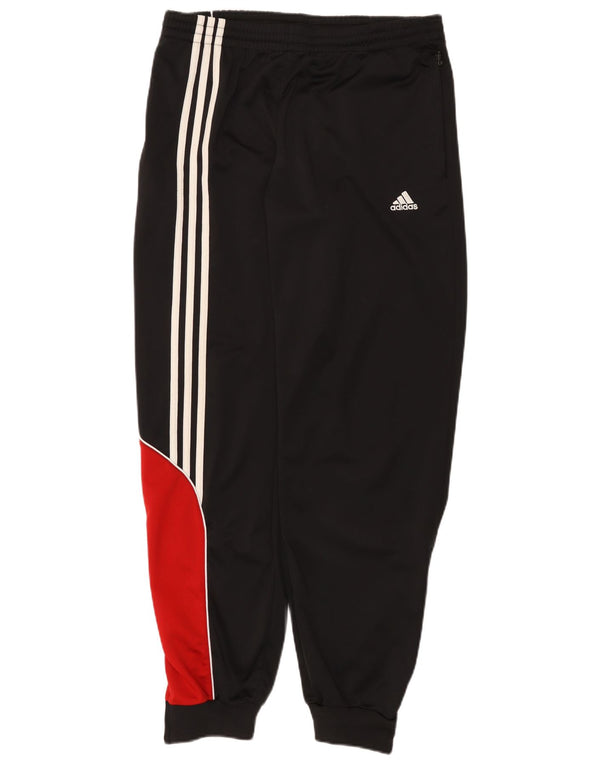 Adidas Mens Tracksuit Trousers Joggers UK 42/44 Large Black Colourblock