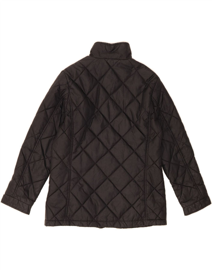 ST. BERNARD Womens Padded Jacket UK 12 Medium Black Nylon Vintage St. Bernard and Second-Hand St. Bernard from Messina Hembry 