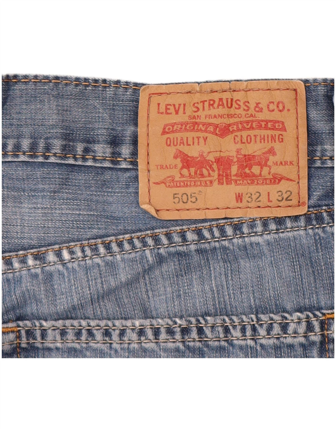 Ανδρικό τζιν σορτς Levi's 505 W32 μεσαίο μπλε βαμβακερό