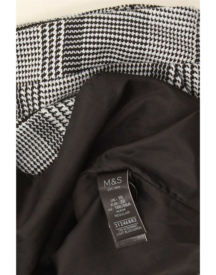 Marks & Spencer Γυναικεία μίνι φούστα UK 10 Small W28 Blue Houndstooth