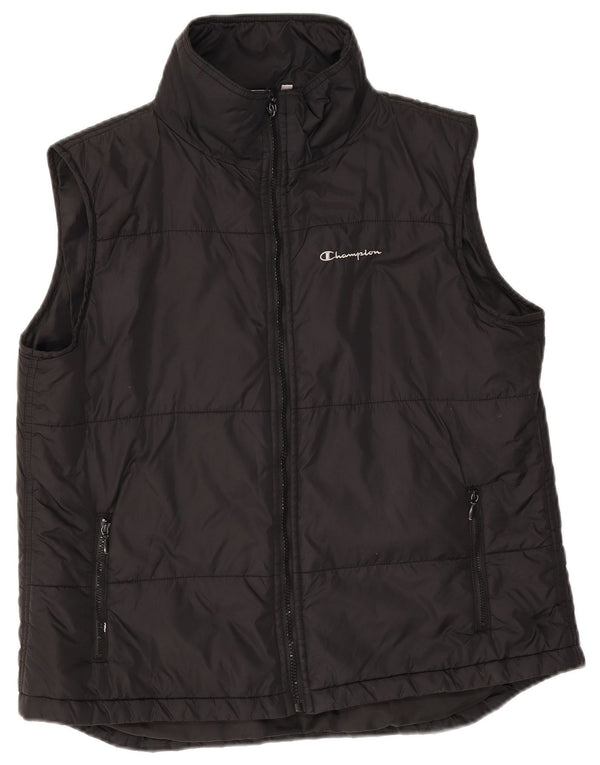 Champion Womens Padded Gilet UK 18 XL Black Nylon