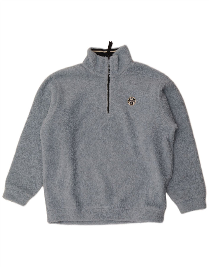 North Sails Ανδρικό φερμουάρ Fleece Jumper Μεγάλο Μπλε Πολυεστέρας