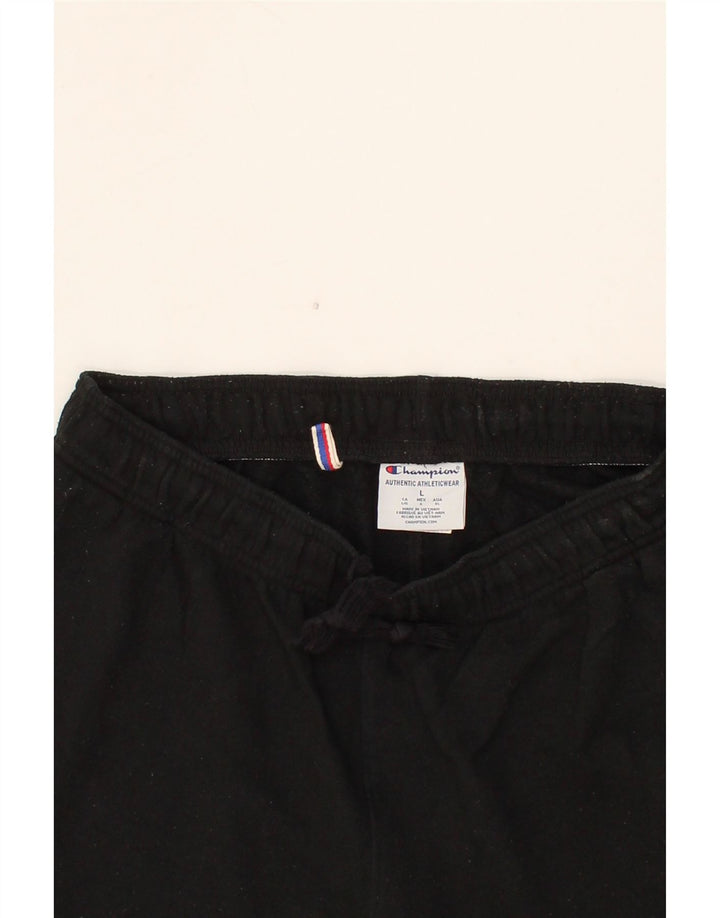 CHAMPION Mens Tracksuit Trousers Large Black Cotton Vintage Champion and Second-Hand Champion from Messina Hembry 