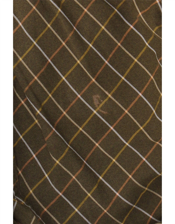 Ανδρικό πουκάμισο Orvis 2XL Χακί Check Cotton
