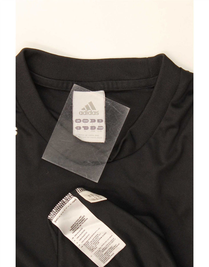 Adidas Ανδρικό T-Shirt Climalite Top Large Μαύρο Πολυεστέρας