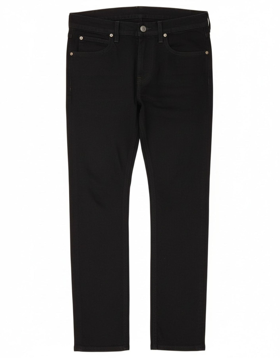 Lee Mens Luke Slim Jeans W30 L30 Μαύρο βαμβακερό