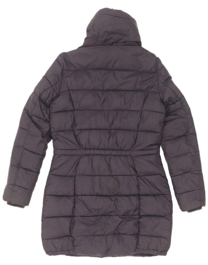 Massimo Dutti Γυναικείο παλτό UK 10 Small Navy Blue Polyester
