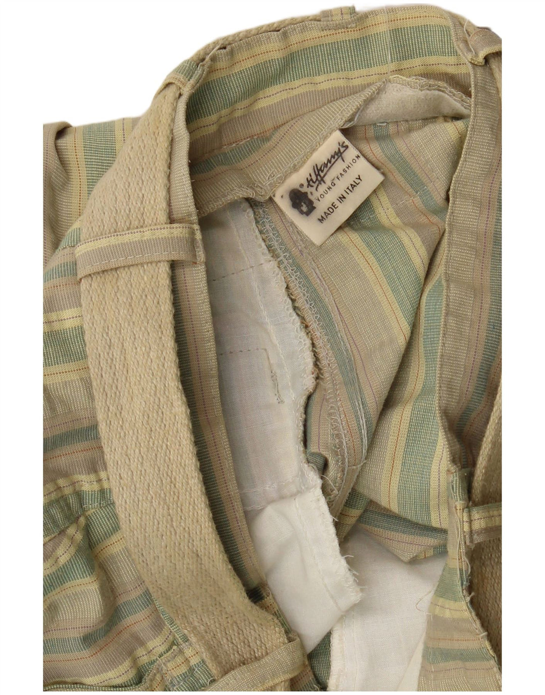 VINTAGE Γυναικείο παντελόνι Chino IT 36 XS W26 L28 Πολύχρωμο ριγέ