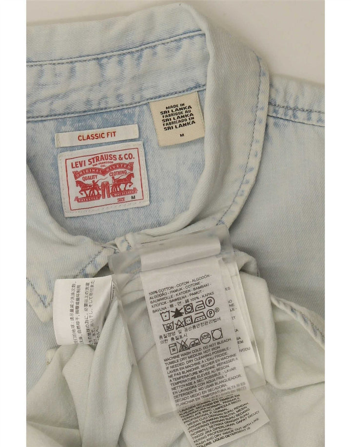 Γυναικείο τζιν πουκάμισο Levi's Classic Fit UK 14 μεσαίου μπλε βαμβακερό