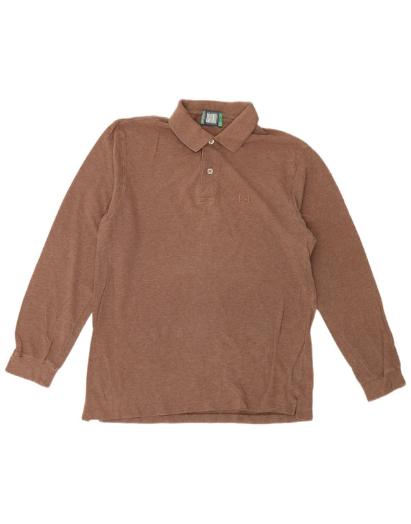 Sergio Tacchini Ανδρικό μακρυμάνικο μπλουζάκι πόλο EU 46 Small Beige