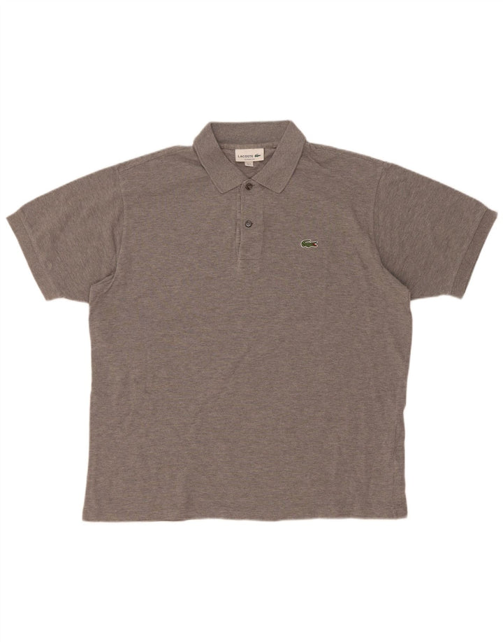 Ανδρικό πουκάμισο Lacoste Classic Fit Polo Μέγεθος 7 Μεγάλο βαμβακερό γκρι