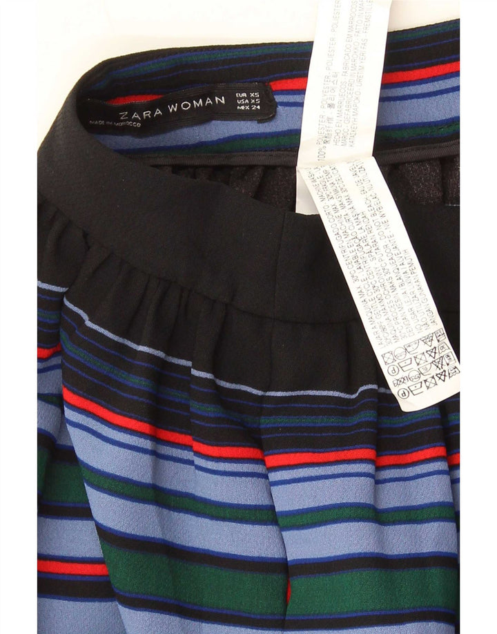 Zara Γυναικεία Φούστα A-Line XS W24 Πολύχρωμος Ριγέ Πολυεστέρας