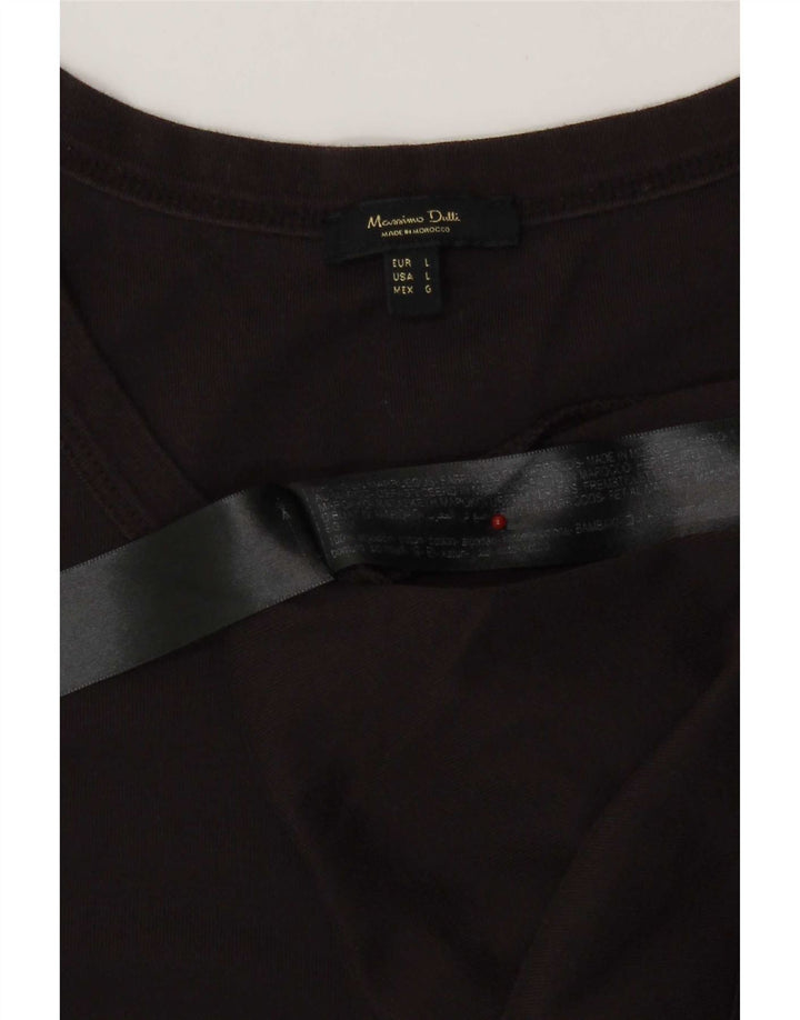 Massimo Dutti Γυναικείο γιλέκο τοπ UK 14 μεγάλο μαύρο βαμβακερό