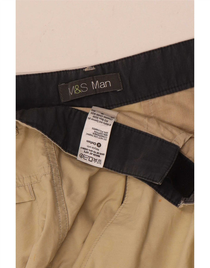 Ανδρικό σορτς Cargo Marks & Spencer W34 Μεγάλο μπεζ βαμβακερό