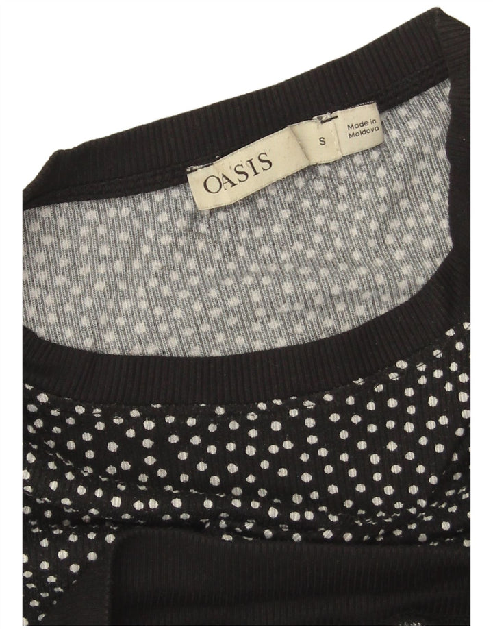 Γυναικεία φούτερ Oasis Crop Oversized Jumper UK 10 Small Black Pot