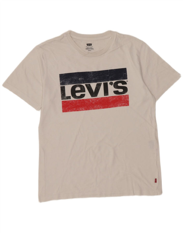 Ανδρικό γραφικό T-Shirt Levi's Top Small White