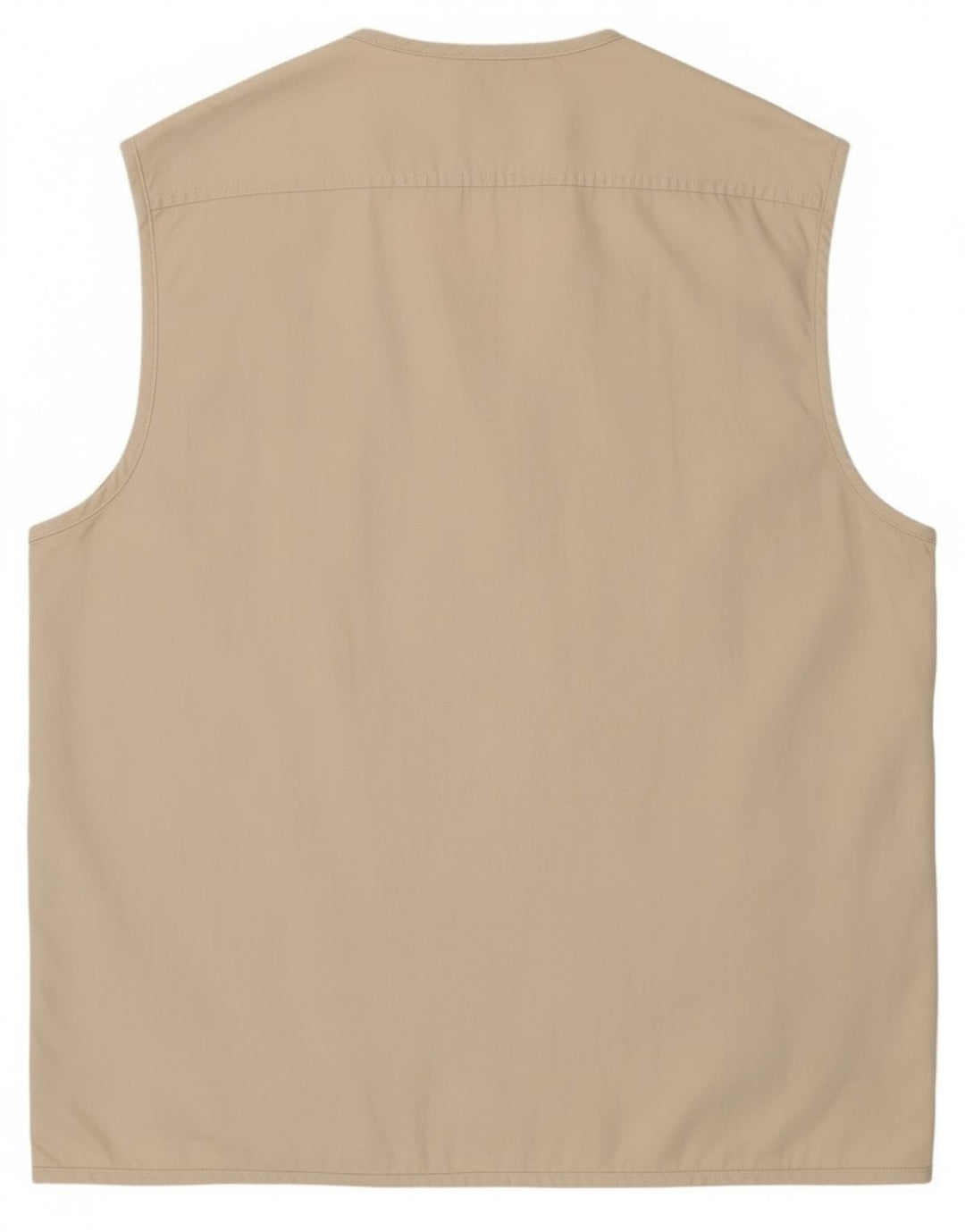 Vintage Mens Utility Gilet UK 42 XL Beige Cotton