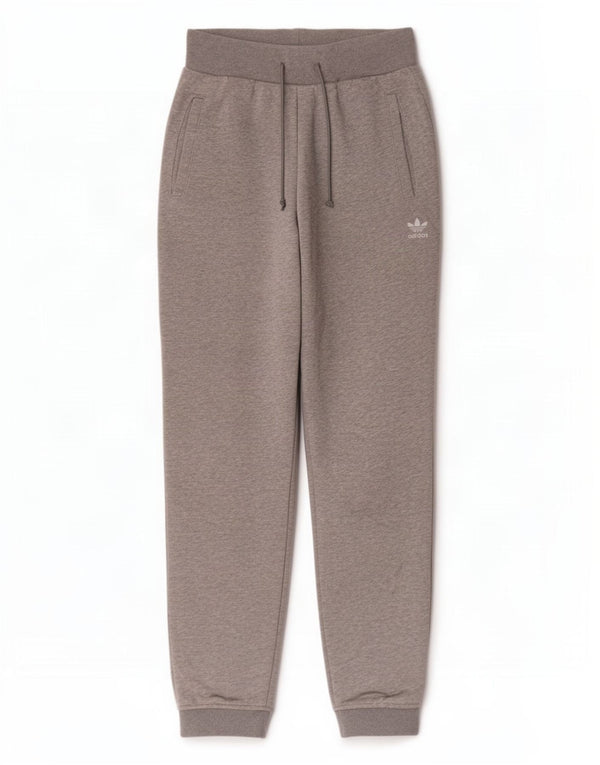 Adidas Womens Tracksuit Trousers Joggers UK 8 Small Grey Cotton