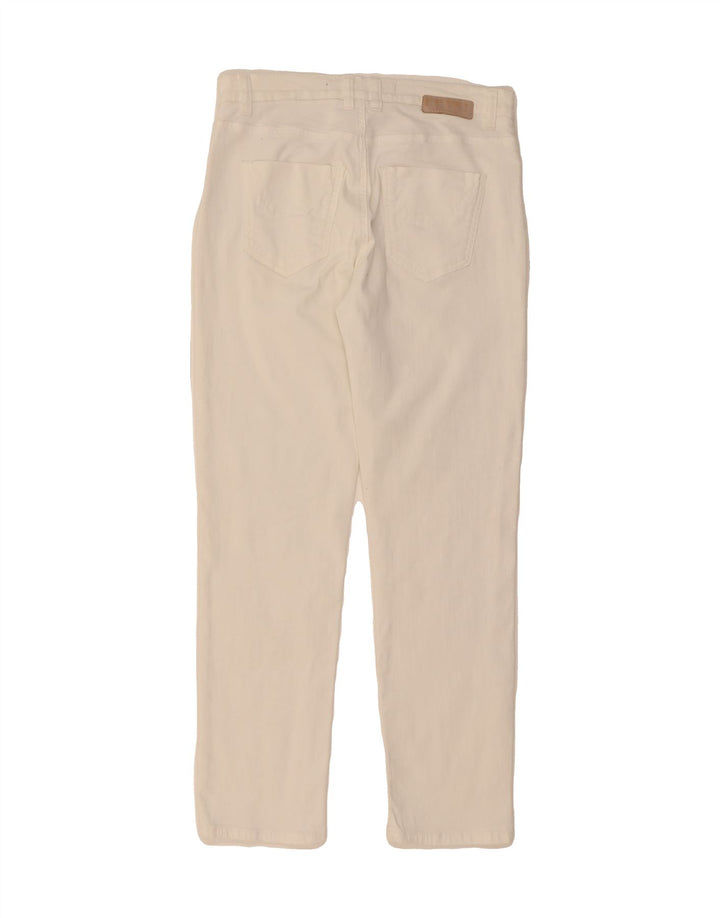 JECKERSON Womens Straight Jeans W27 L27 White Cotton Vintage Jeckerson and Second-Hand Jeckerson from Messina Hembry 