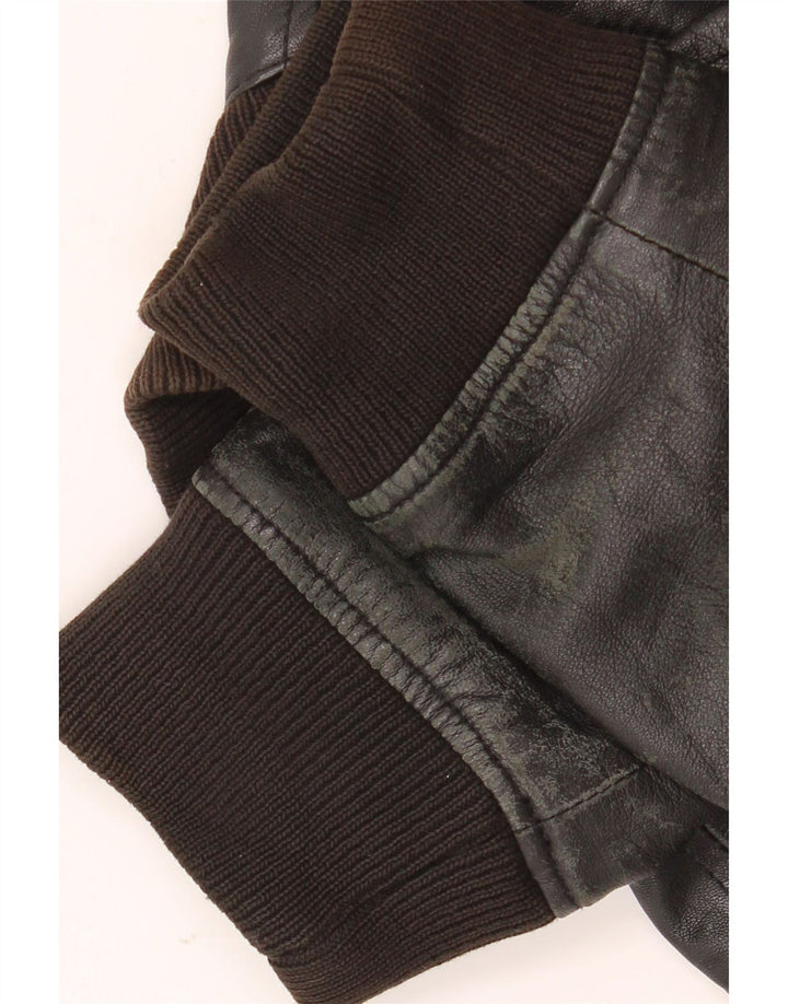 Zen Ανδρικό Δερμάτινο Μπουφάν IT 54 XL Μαύρο Δερμάτινο