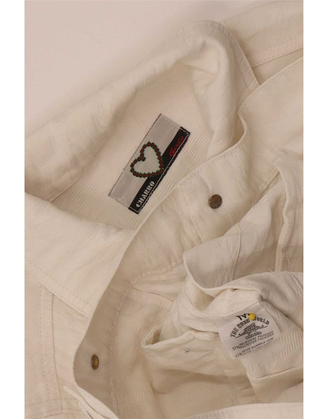 Charro Girls Utility Jacket 10-11 Years Medium White Polyester