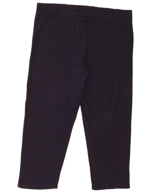 Marks & Spencer Γυναικεία Κολάν UK 22 3XL Navy Blue Cotton