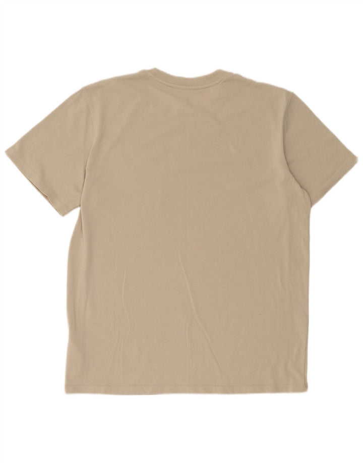 Under Armour Ανδρικό T-Shirt Top Large Beige Βαμβακερό