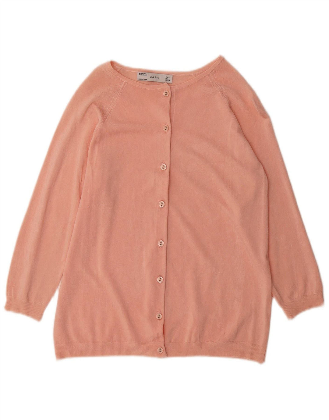 Zara Γυναικεία Ζακέτα UK 16 Large Pink