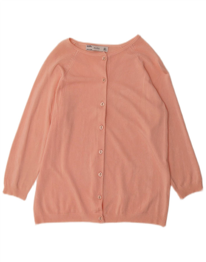 Zara Γυναικεία Ζακέτα UK 16 Large Pink