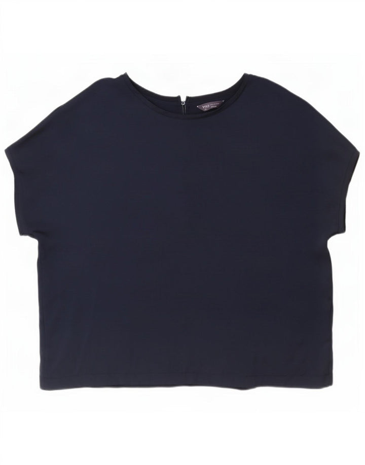 Marks & Spencer Γυναικεία Μπλούζα Oversized Top UK 20 2XL Navy Blue