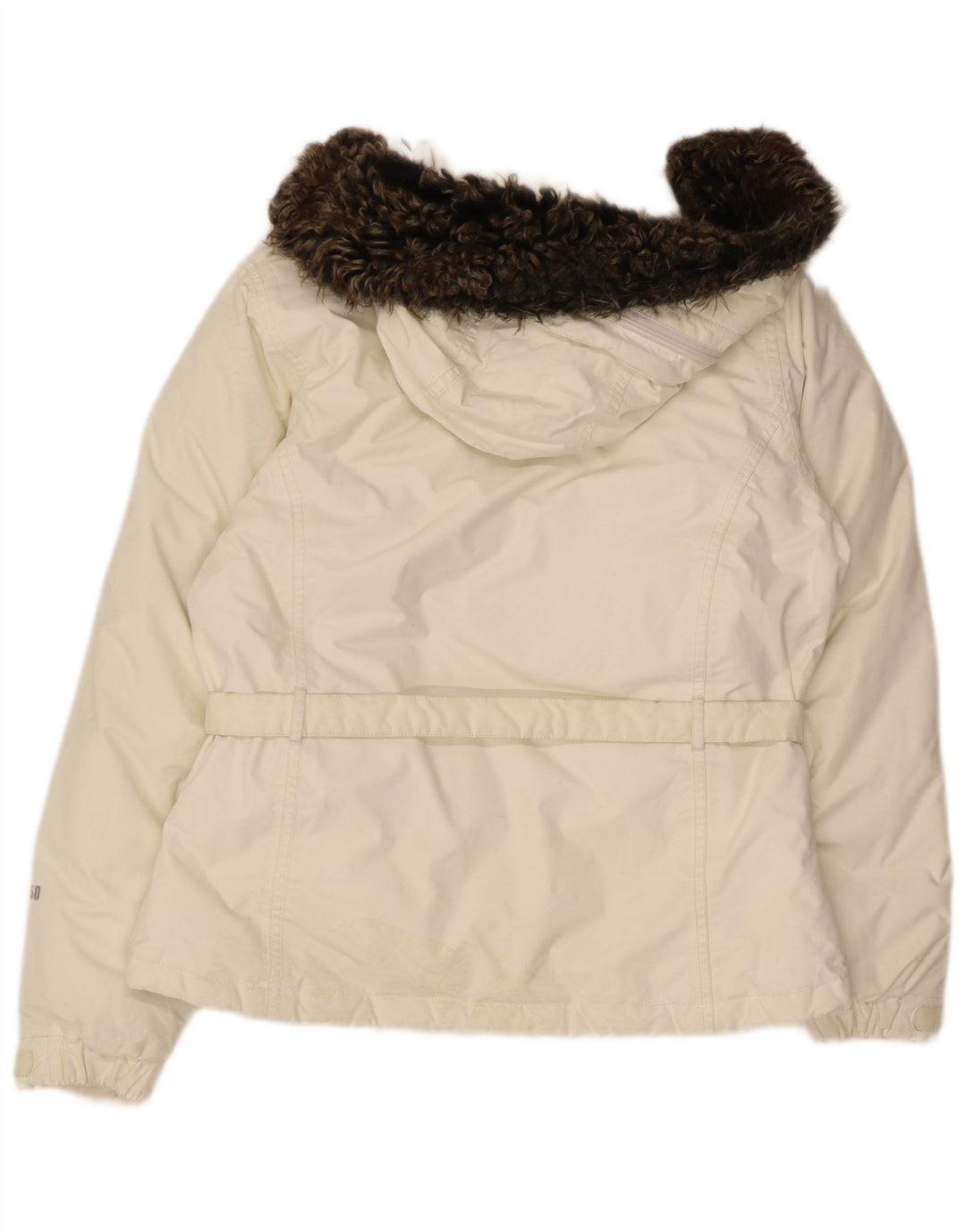 The North Face γυναικείο μπουφάν με κουκούλα με επένδυση UK 14 Medium Beige Nylon