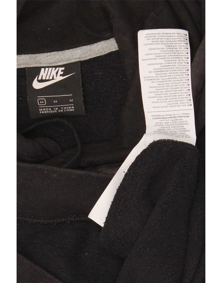 Ανδρικό γραφικό κουκούλα Nike, μεσαίο μαύρο βαμβακερό