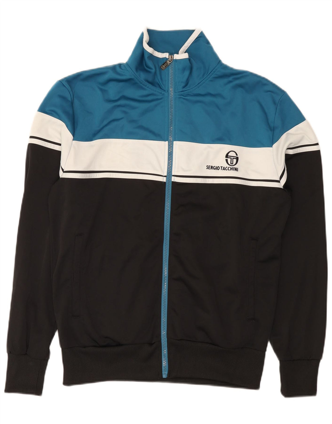 Ανδρική φόρμα Sergio Tacchini Top Jacket Medium Black Colourblock