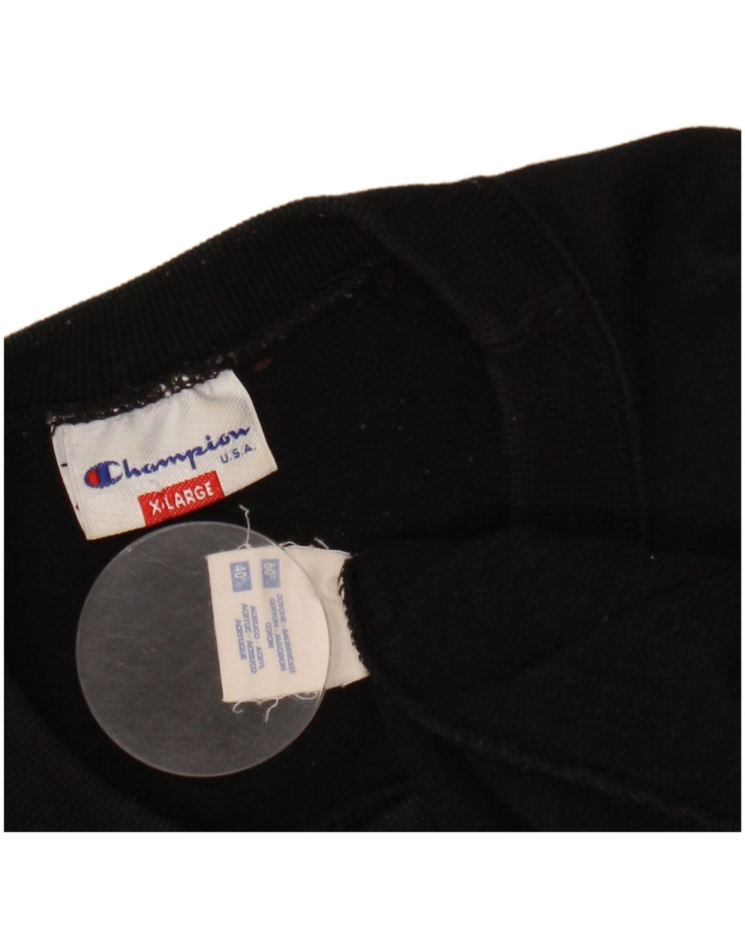 Ανδρικό φούτερ CHAMPION Jumper XL Μαύρο βαμβακερό