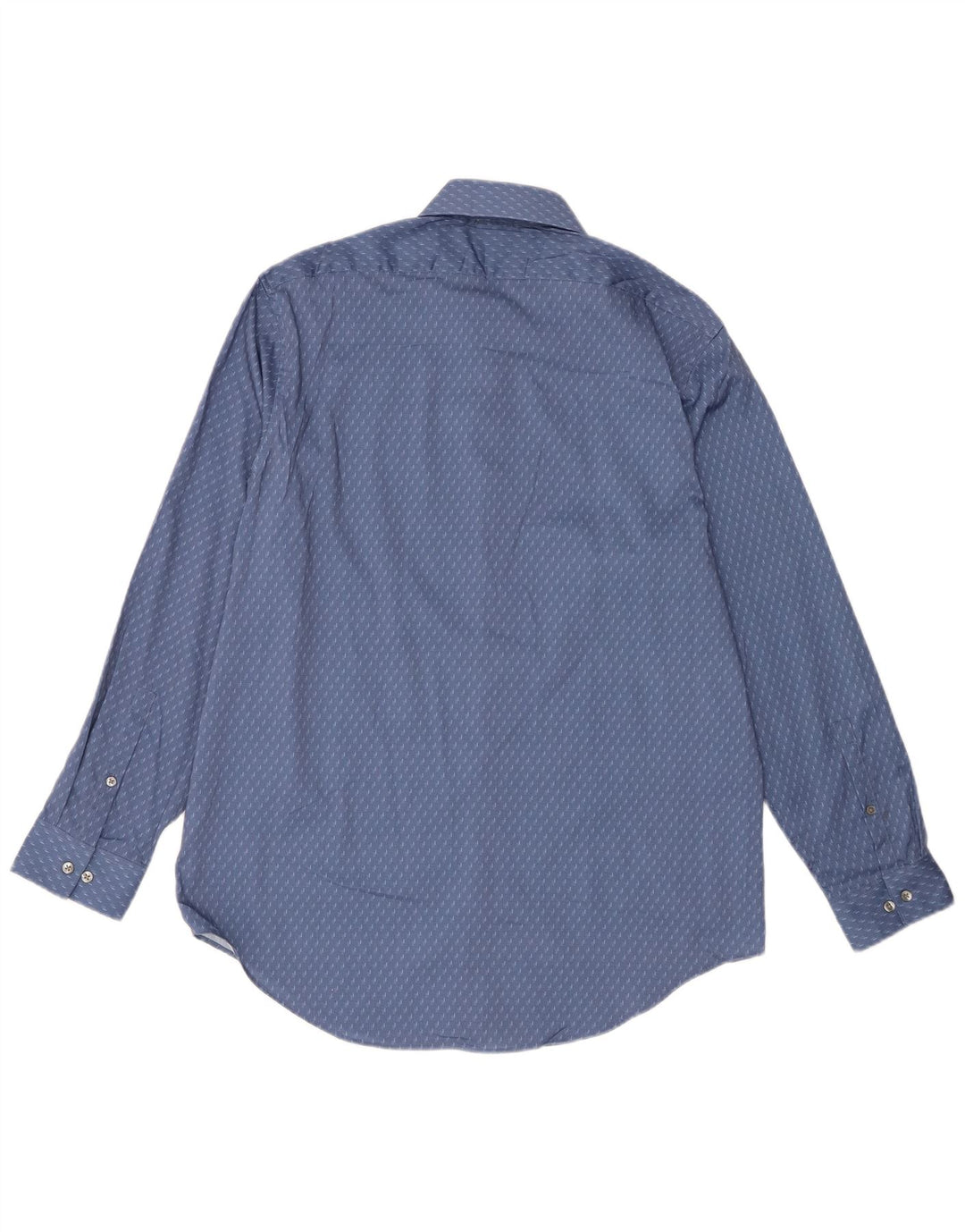 Calvin Klein Ανδρικό πουκάμισο Slim Fit Size 16 1/2 Large Blue Geometric Polyester