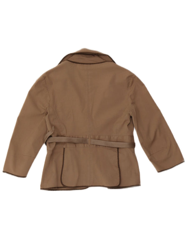 Max Mara γυναικείο σακάκι 3/4 μανίκι blazer UK 12 μεσαίο βαμβακερό μπεζ