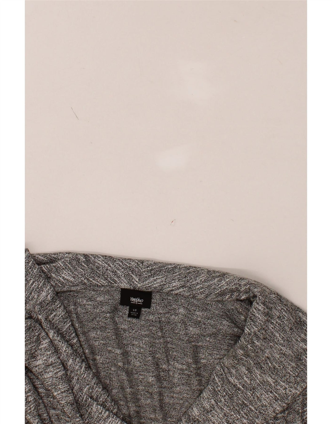 MOSSIMO Womens Cardigan Sweater UK 14 Large Grey Flecked Rayon Vintage Mossimo and Second-Hand Mossimo from Messina Hembry 