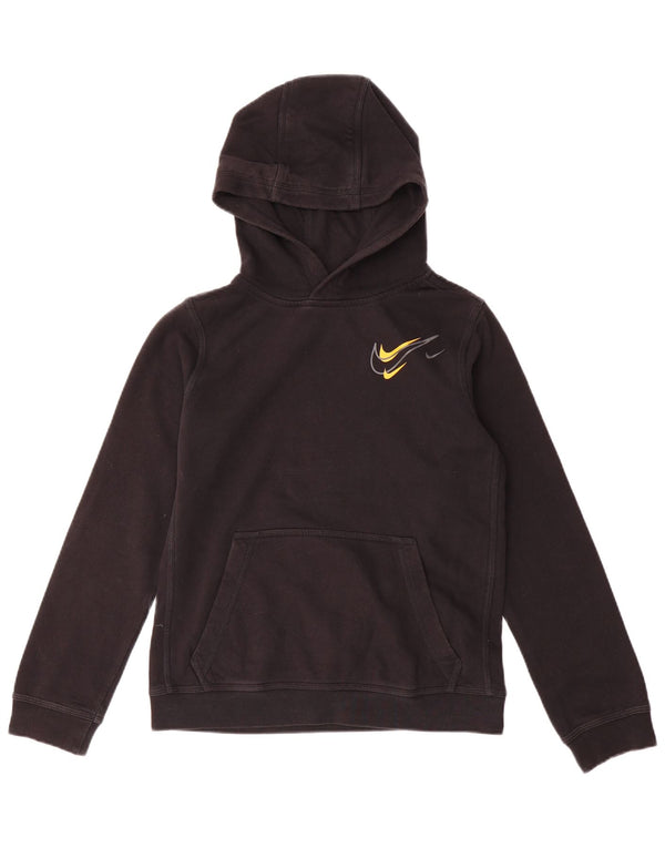 Nike Boys Hoodie Jumper 12-13 ετών Μεγάλο μαύρο βαμβακερό