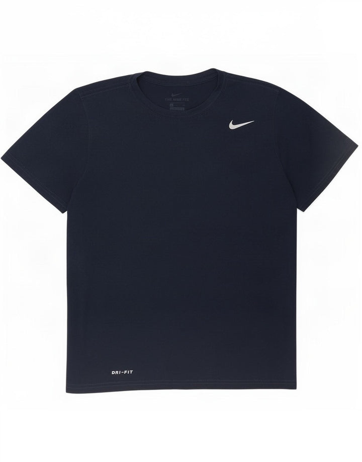 Ανδρικό μπλουζάκι Nike Dri Fit Small Small Navy Blue Polyester