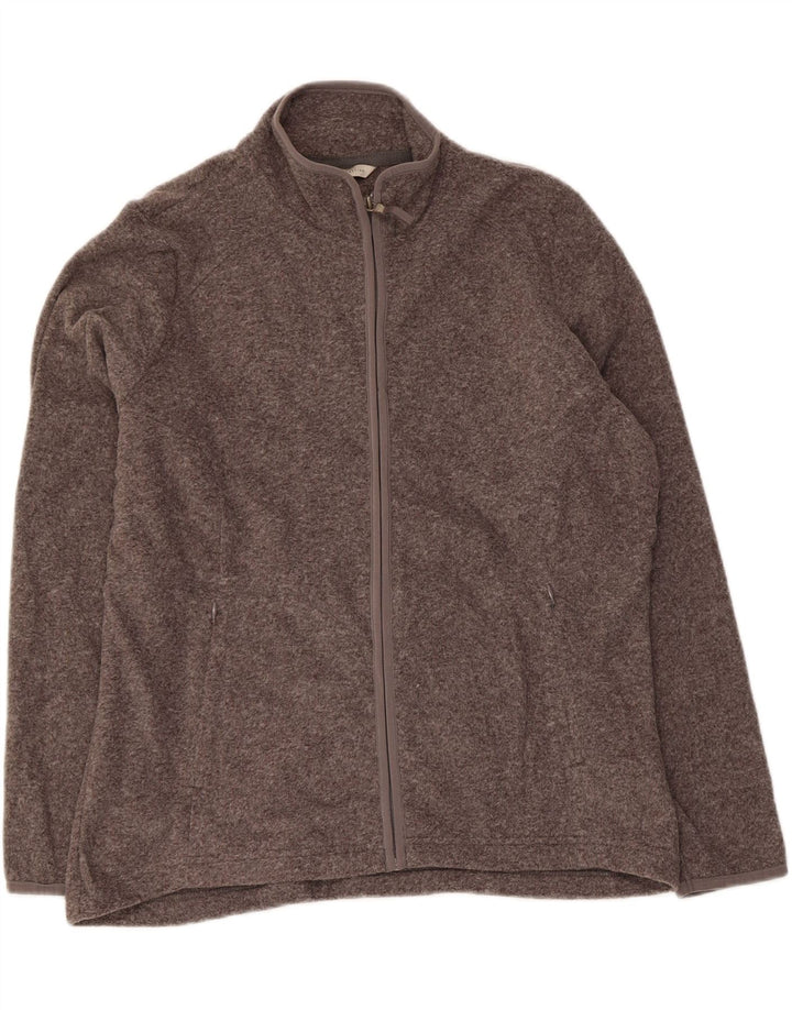 Marks & Spencer Γυναικείο Fleece Jacket UK 16 Large Grey Flecked Polyester