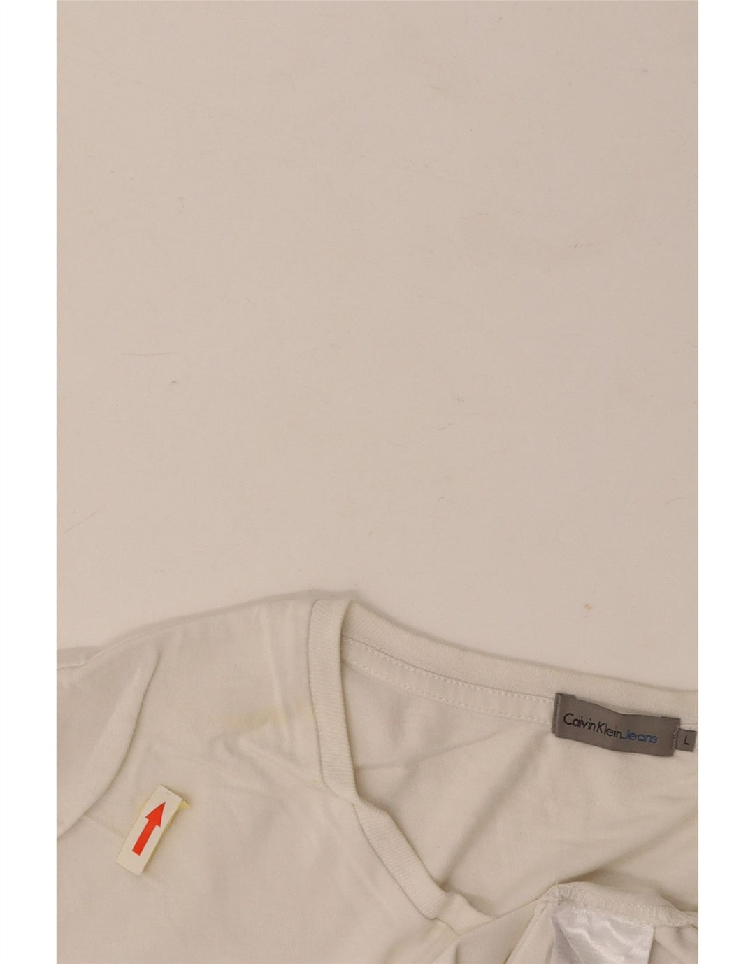 Ανδρικό γραφικό μπλουζάκι CALVIN KLEIN JEANS Μπλουζάκι μεγάλο λευκό βαμβακερό