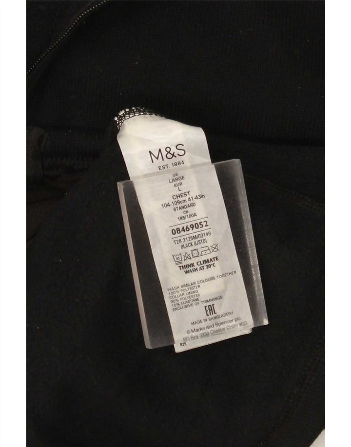 Ανδρική αθλητική φόρμα Marks & Spencer Top Jacket Large Black Polyester
