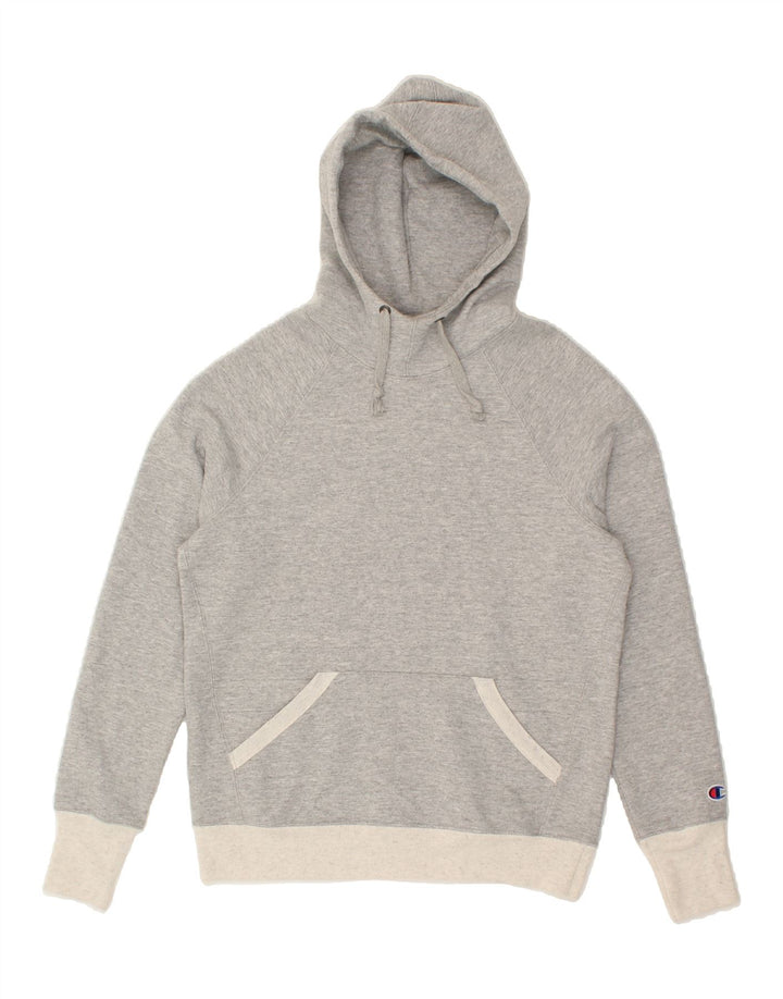 CHAMPION Mens Hoodie Jumper XS Grey Polyester Vintage Champion and Second-Hand Champion from Messina Hembry 