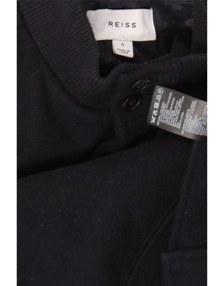 Ανδρικό μπουφάν Reiss Bomber UK 36 Small Navy Blue Wool
