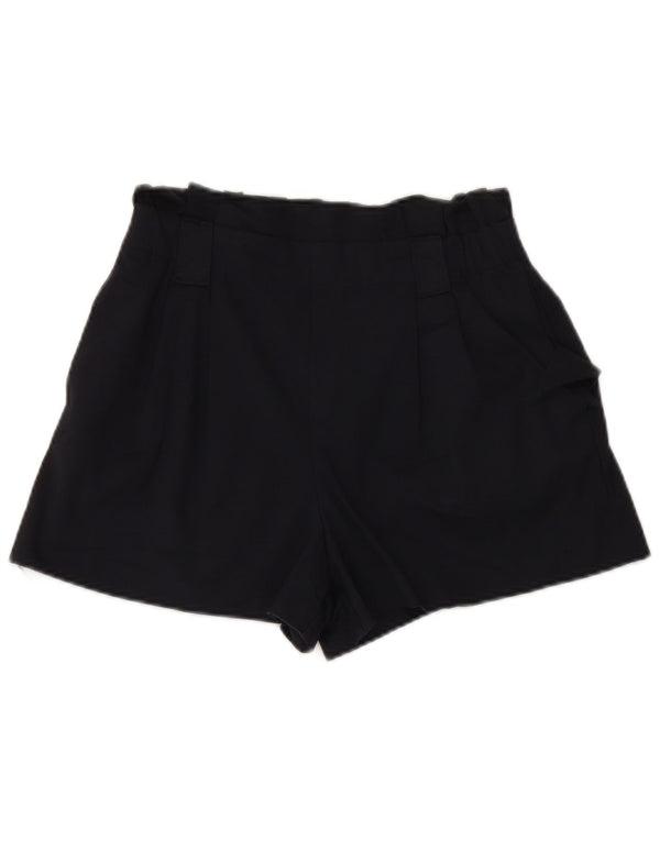 Zara Γυναικείο Ψηλόμεσο Casual Σορτς Medium W27 Βαμβακερό Navy Blue