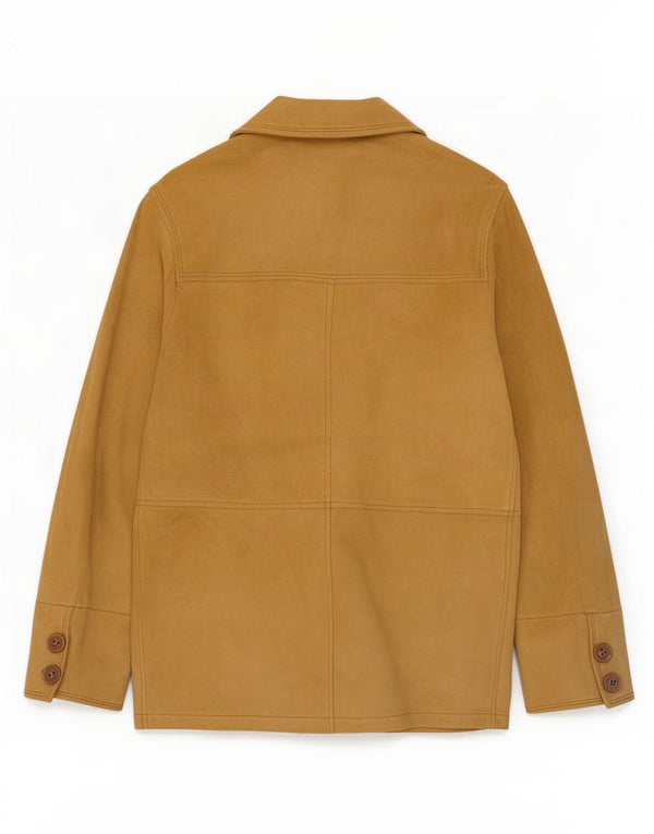 Vintage Γυναικείο Suede Jacket IT 42 Medium Beige Leather