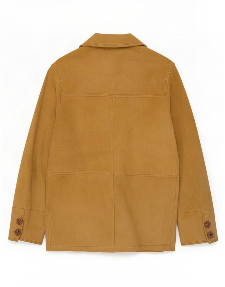 Vintage Γυναικείο Suede Jacket IT 42 Medium Beige Leather