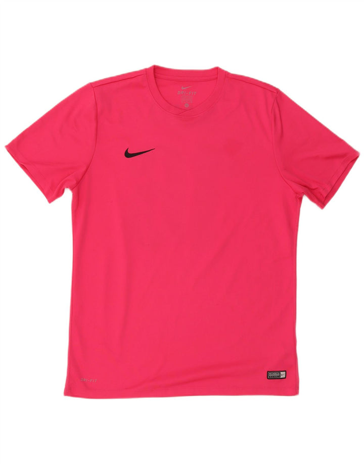 Ανδρικό γραφικό μπλουζάκι Nike Dri Fit Top XL Pink Polyester