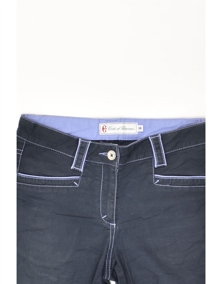 CONTE OF FLORENCE Womens Casual Shorts EU 38 Medium W26  Navy Blue Cotton | Vintage Conte of Florence | Thrift | Second-Hand Conte of Florence | Used Clothing | Messina Hembry 